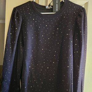Modern Works L black top with crystal accents
